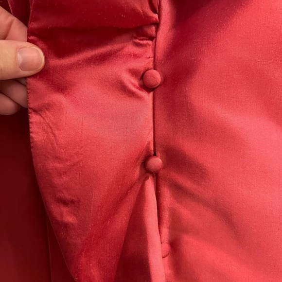 Nina Mclemore Silk Dupioni Ruffle Suzanne - Size 12 - NWT - Picture 7 of 11